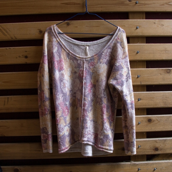 Free People Sweaters - Free people floral sweater Free People Sweaters - Free people floral sweater